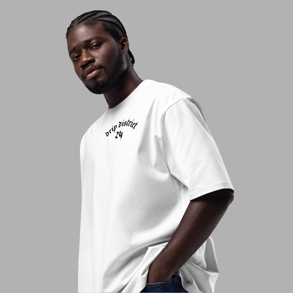 Oversized heavyweight t-shirt 24 MIAMI x DRIP DISTRICT